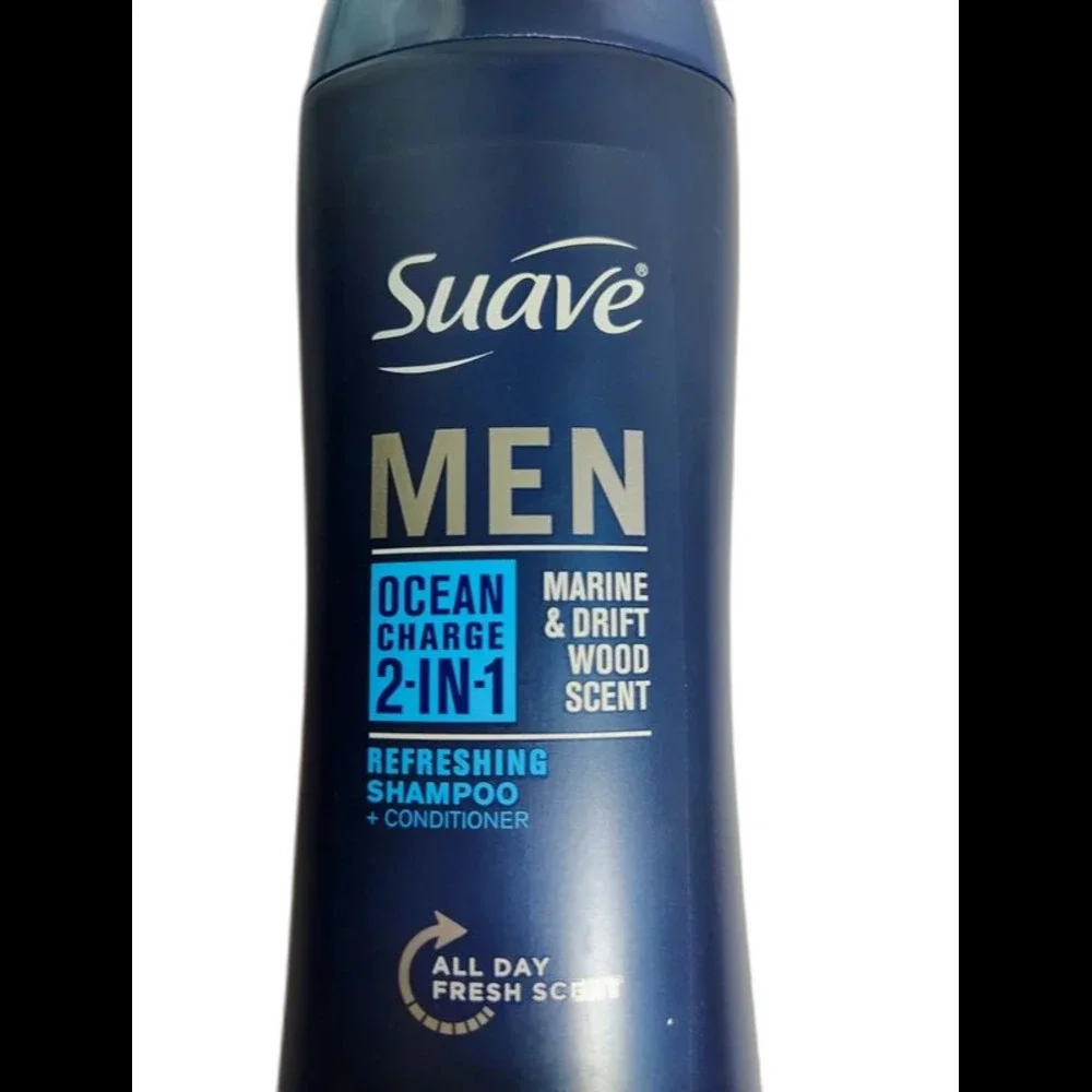 Suave Men Ocean Charge 2-in-1 Refreshing Shampoo + Conditioner (12.6 FL OZ)